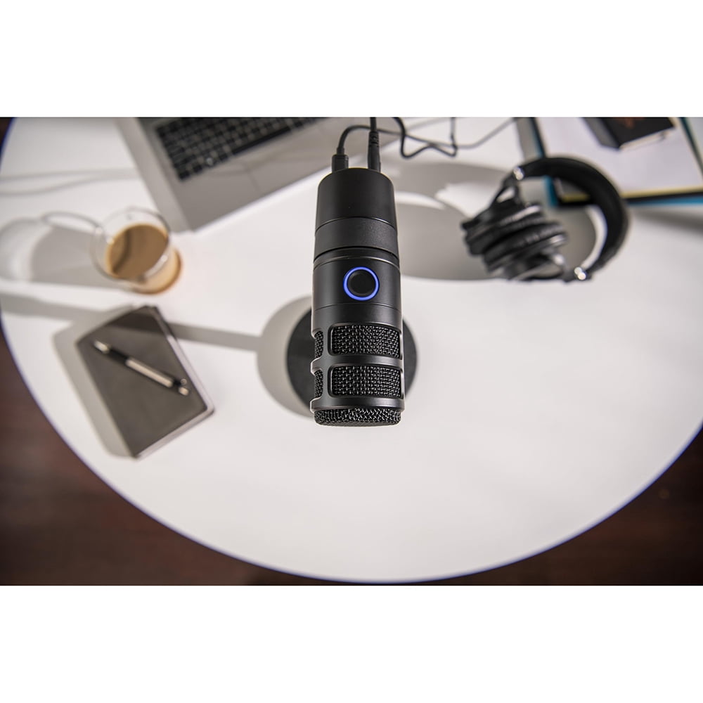 Audio-Technica Hypercardioid Dynamic Podcast Microphone AT2040 Bundle with 2 YR CPS Extended Warranty, Metal Shock Mount, Pop Filter, Suspension Boom Scissor Arm Stand and 25ft XLR Cable