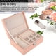 thumbnail image 4 of Caja de almacenamiento de joyas ANGGREK 2 capas Rosa multifuncional, 4 of 8