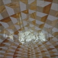 thumbnail image 1 of Ahgly Company Indoor Square Patterned Bakers Brown Novelty Area Rugs, 5' Square, 1 of 6