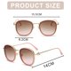 thumbnail image 2 of Gafas de sol con montura redonda, gafas de sol de moda, gafas anti-ultravioleta de moda, hechas de PC, 2 of 5