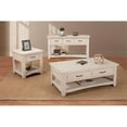 thumbnail image 4 of Bowery Hill Contemporary Rustic Collection Sofa Console Wood Table Antique White, 4 of 6