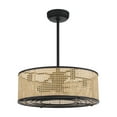 thumbnail image 2 of Astoria 4-Light Fandelier in Matte Black, 2 of 5