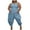 Light blue, variant on jsaierl Jumpsuits for Women Casual, Women's Summer Plus Size Solid Color Halter Harlan Jumpsuit
