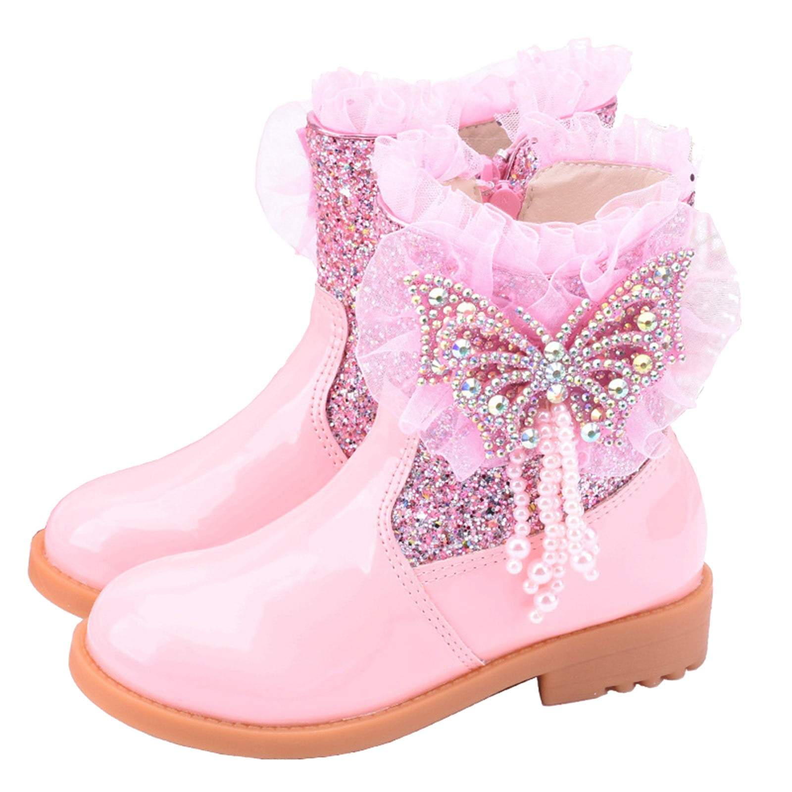 Kids Winter Boots Toddler Girls Booties Little Kid Shoes Short