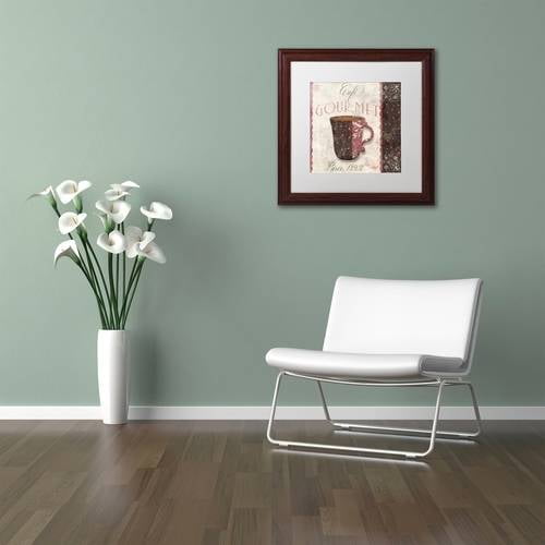 Trademark Fine Art "Patisserie XII" Canvas Art by Color Bakery White Matte, Wood Frame
