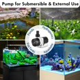 thumbnail image 2 of Bomba de Acuario Orlushy DC-5000 Negro con Control Silencioso para Circulación de Agua Dulce y Salad, 2 of 6