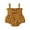 Caramel, variant on Bagilaanoe Summer Newborn Girl Ribbed Bodysuit 0-24 Months Baby Girls Sleeveless Flower Dot Print Romper with Bow