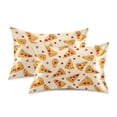 thumbnail image 2 of Pizza Pattern Pillowcase King Size 40''x20'' Satin Double-Sided Print Soft Wrinkle Resistant, 2 of 9
