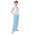 thumbnail image 3 of FORMRS Boys Pajama Pants with Pockets Size 6-8Y Kids Lounge Sleep Bottoms, Snowflake Pattern, 3 of 8