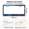 thumbnail image 2 of Aluminum License Plate Frame 2 Pack Car Exterior Accessory Car Tag Holder for Front Rear Plates Cars Decor Fantasy Luminous Flowers, 2 of 7