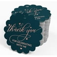 thumbnail image 4 of Inkdotpot Real Rose Gold Foil Thank You For Celebrating With Me Birthday Tags Favor Hang Paper Tags 50 Piece, 4 of 6
