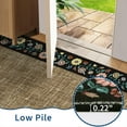 thumbnail image 5 of FairOnly 9'x12'Modern Machine Washable Low Pile Area Rug Framed Floral Non Slip Floor Cover for Living Room Dinning Room Kitchen,Brown, 5 of 7