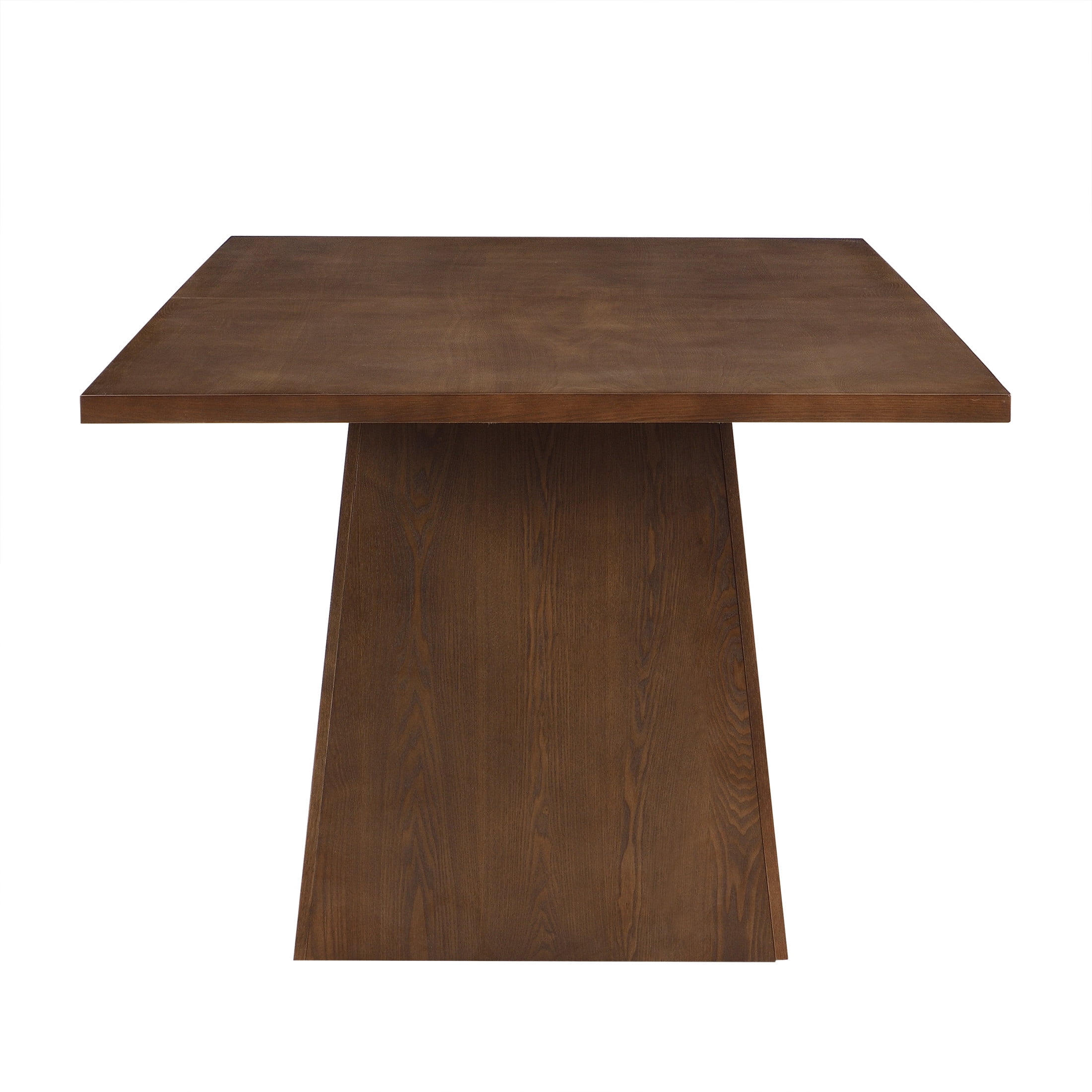 Christopher Knight Home 82" Pedestal Dining Table, Rectangular Seats 6-8, Solid Wood & MDF, Walnut