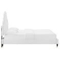 thumbnail image 6 of Modway Gwyneth Tufted Performance Velvet Queen Platform Bed in White, 6 of 10