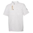 thumbnail image 4 of Chaqueta Clásica Mangas Cortas Unisex - Uniforme de Trabajo Transpirable Blanco para SG Colcomx Chaqueta de chef, 4 of 8