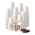 thumbnail image 1 of [1000 Pcs] 12oz White Disposable Hot Paper Coffee Cups – Leak-Proof, Recyclable, Food Safe to-Go Cups for Tea, Espresso, Hot Chocolate, Office & Events, 1 of 7