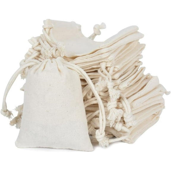 12 Pcs Spice Bags for Cooking, 6” x 8” Muslin Bags with Drawstring, Tea Filter Bags, Cheesecloth Bags for Straining Reusable Natural Cotton Sachet/Herb Bags