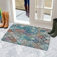 thumbnail image 5 of Retro Door Mat, 17 X 30 Inch Boho Vintage Pattern (1) Welcome Doormat Decorative Home Floor Mat, Non Slip Rubber Back and Strong Water Absorption for Outdoor Indoor Entrance Decor, 5 of 6