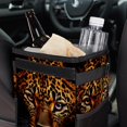 thumbnail image 6 of Leopard Foldable Car Trash Bin with Lid, Leak-proof Mini Trash Can, Hanging Storage Bag - Car Garbage Can for Auto, Vehicle, Office, Home, 6 of 6