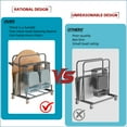 thumbnail image 5 of Heavy Duty Table and Chair Transport Cart with Adjustable Soft Grip Pads - Side Mount Chair Carrier with Secure Handle, 5 of 7