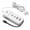 White, variant on 66W 4-Port USB Charging Hub, 5.1A Total Output, Multi-Device Charger Dock for Tablet & Phone, Compact Travel Design, White, By Preplabs