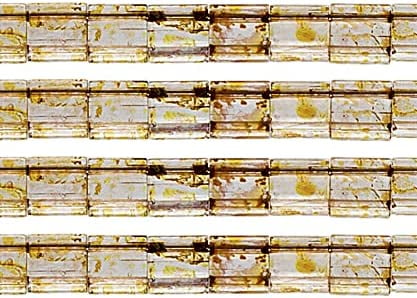 Transparent Light Topaz Picasso - Tila, Miyuki 5.2g Transparent Light Topaz Picasso - Tila, Miyuki 5.2g