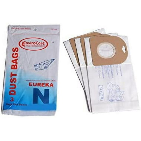 MICHANEL Replacement Vacuum Cleaner Dust Bags made to fit Compatible with Eureka Mighty Mite Style N Canister Vacuums 3 Pack