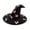 Saffron, variant on Pleated Butterfly Witch Hat Ruched Wizard Cap Decorative Halloween Costume Accessory for Women Black Purple
