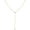 2cz y necklace-gold, variant on Gold Necklace for Women, Dainty Gold Long Necklaces 14k Gold Plated Prom Lariat Necklace Cute Choker Necklaces for Women Trendy Stuff Fashion Costume Gold Accessories Christmas Jewelry Gifts