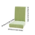 thumbnail image 4 of Taotanxi Velvet Dining Chair Covers Stretch Chair Covers for Dining Room Chair Protectors Covers Dining, Soft Thick Solid Velvet Fabric Washable, Green, 4 of 7