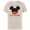 Natural, variant on Mickey Mouse Red Shorts Icon Little Bro Family- Short Sleeve Cotton T-Shirt for Adults - Customized-Athletic Heather