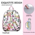 thumbnail image 3 of Colorful Rustic Floral School Backpack - Adjustable & Durable, 3 of 5