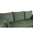 thumbnail image 4 of BSHTI L-Shaped Pull Out Sleeper Sofa Bed with Storage Chaise – 3-Seater Convertible Corduroy Sectional Couch for Small Living Room, Apartment, or Office, Olive Drab, 4 of 9