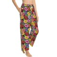 thumbnail image 6 of Salouo Daisies Flowers Print Women's Pajama Pants Casual Loose Sweatpants PJs Flowy Pants Drawstring Palazzo for Women Wide Leg Pants Lounge Pajama -Medium, 6 of 8