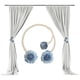 thumbnail image 4 of Abrazaderas para cortinas, abrazaderas florales para cortinas, decoración para sala de estar, decoración del hogar, decoración para bodas, artículos para fiestas, hebilla metálica ajustable,, 4 of 9