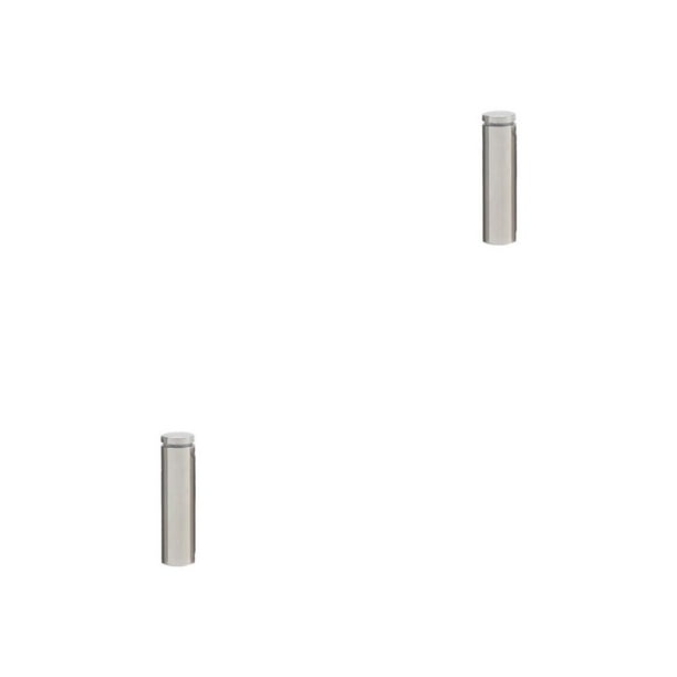 Eigraketly Tornillo de publicidad Espejo de vidrio hueco Clavo A prueba de herrumbre Tuerca a prueba de arañazos Perno Capacidad de carga fuerte 12x60mm 2piezas