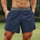 thumbnail image 1 of Pantalones cortos deportivos para hombre cintura elástica bolsillo para toalla lazo para correr baloncesto gimnasio atlético ajuste holgado pantalones cortos casuales de secado rápido, 1 of 7