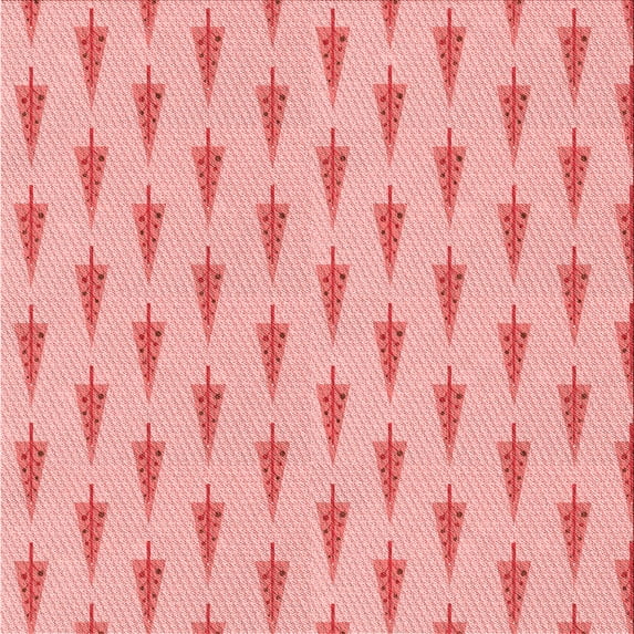 Ahgly Company Machine Washable Indoor Square Transitional Pink Area Rugs, 5' Square