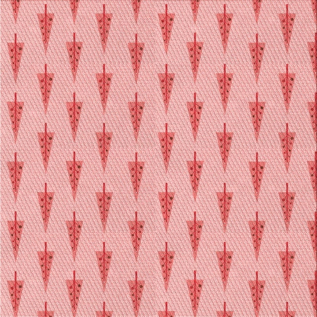 Ahgly Company Tapis d'Intérieur Lavable en Machine Carré Rose Transitionnel, 6 Pieds Carré