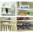 thumbnail image 2 of Expandable Shelves Wardrobe Organiser Closet Storage Cupboard Shelf for Kitchen, White Airing Cupboard Shelves Adjustable Storage Rack, Under Sink Org, 2 of 5