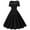 Black, variant on Summer Dresses for Women Women Short Sleeve 1950s Housewife Evening Party Prom Dress