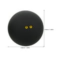 thumbnail image 2 of UPOUART 3Pcs Black Rubber Squash Balls for Beginner Practice Slow Speed Training and Competition Matches, 2 of 8