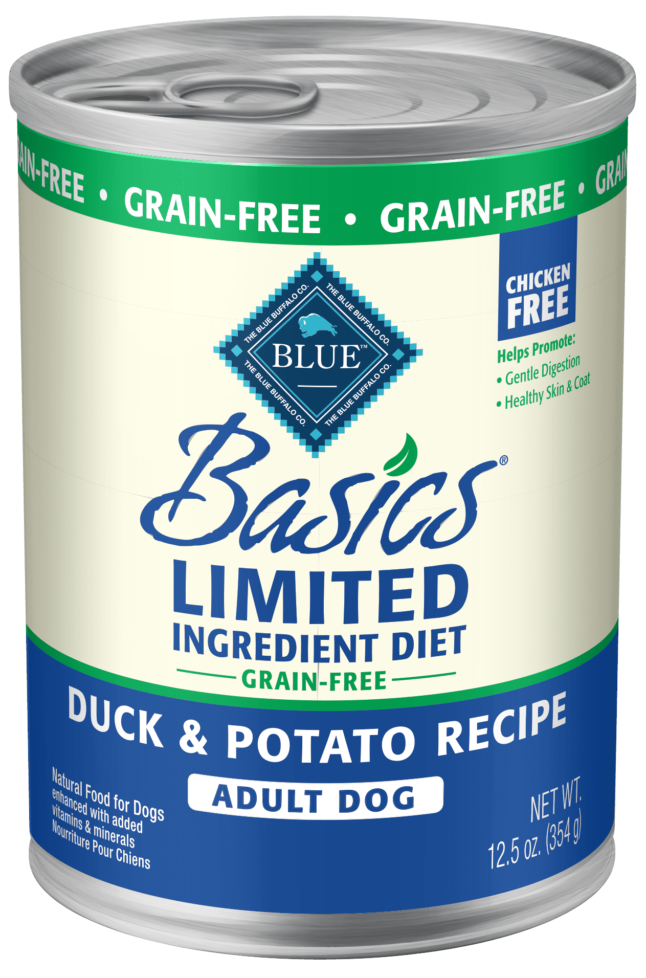 (12 Pack) Blue Buffalo Basics Limited Ingredient Diet, Grain Free