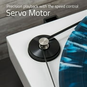 Fluance RT85 Reference High Fidelity Vinyl Turntable Record Player with Ortofon 2M Blue Cartridge, Acrylic Platter, Speed Control Motor High Mass MDF Wood Plinth Vibration Isolation Feet - Piano Whit