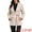 Beige, variant on DARING DIVA Women's Lapel Collar One Button Overcoat with Belt XS Black