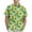 #004-Fluorescent Green, variant on Xyxonk Men's Hawaiian Floral Shirts Holiday Short Sleeve Button Up Tropical Shirts Loose Printed Floral Holiday Beach Shirts Navy S