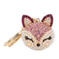 thumbnail image 2 of AMONIDA Handbag Ornament Rhinestone Key Chain Decorative Key Chain, Key Ring, Head Shape For Children Family Anniversary Birthday Gift, 2 of 8