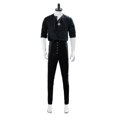 thumbnail image 2 of Disfraz de Geralt Of Rivia, ropa informal, camisa para hombre, traje negro, disfraz de Carnaval de Halloween personalizado-r, 2 of 3