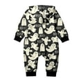 thumbnail image 4 of TAIAOJING Family Matching Onesie Baby Cute Ghost Hooded Zipper Comfy Jumpsuit Romper Jumpsuit Family Home Loungewear Matching Pajamas 6-9 Months, 4 of 5