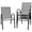 Grey, variant on REKHH Patio Chairs Teslin Stackable Outdoor Chairs Dining Chairs Set of 4 for Lawn Balcony Porch Outside (Black)